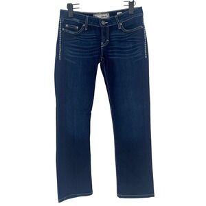 BKE Denim‎ Sabrina Jeans Womens Size 27 Dark Wash Embellished Pockets Casual